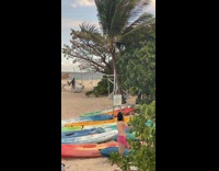 Collab IITW - Woman pink bikini selfie beside the boats