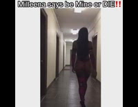 Woman dresses up as Mileena from Mortal Kombat for halloween