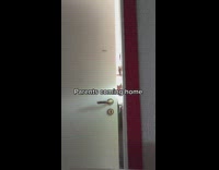 Collab BitchIG2 - Girl hanging out around house goes into room parents coming home