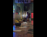 Woman sticks her tongue out for a selfie video