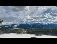 Time lapse summit country colorado mountains clouds