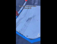 Collab BitchIG2 - Workers follow car that ran over paint and ruined parking lot 