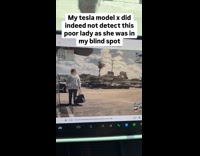 Lady falls on ground hit by car