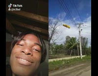 Collab FunBestVids - Guy reacts to balloons hitting telephone line 