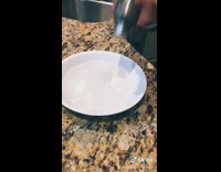 Plate of water pepper boys shooting shot