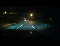 Dash camera car lose control hit pole