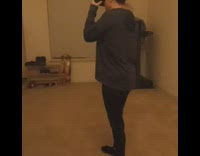 Collab FunBestVids - Mom plays VR headset game and screams at monsters then falls on the floor