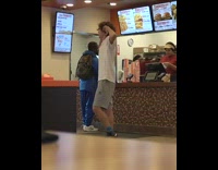 Guy orders delivery to restaurant 