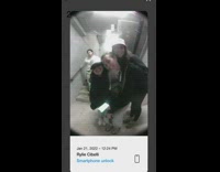 Camera door lock records friends