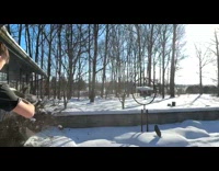 Guy throws boiling water on winter air