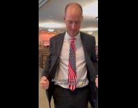 Family wear grandpas ties at his funeral