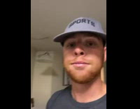 Man drinks maple syrup after long day