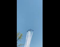 Planes fly over suburbs #AmericaStrong
