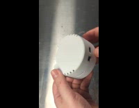 Man makes device keeping cats from countertops