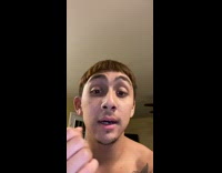 Collab FunBestVids - Shirtless guy booger in nose bowl cut 