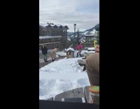 Dance on mountain covered in snow 