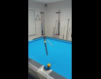 Compilation of guy doing various billiards trickshots 