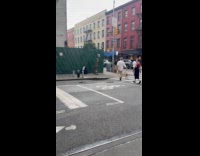 Submitter shows angel dance on the street