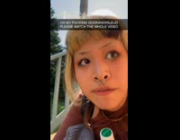 Girl finds two bees on each other window