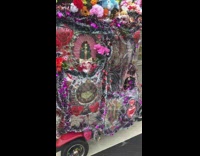 Scooter with pink decorations 