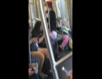 Collab Subway Creatures - person with black and white wig red hat