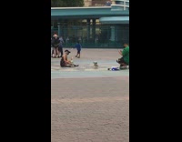 Girl black dress sit ground yoda disney