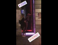 Woman flex butt underwear alley SOHO