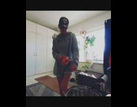 Girl dances to Woah song red ball