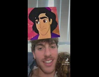 Lady Interrupts Man on its Picture Game