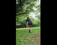 Lady accidentally throws ball at guys nuts 