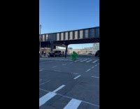 Four women green suit dances at crosswalk Part 2