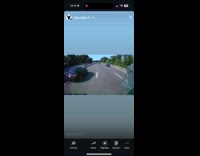 Hotdog cart flips on the freeway road