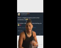 Guy green screen tweet black shirt necklace 