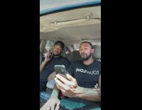 2 guys get excited while Facetiming lady 
