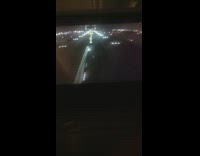 Person in plane watch screen shaky landing 