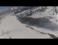 Guy on ski lift throws gopro camera 