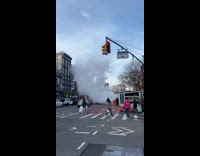 Collab WINY - Cars Pass Through Thick White Smoke on Street