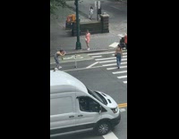 Collab IITW - Woman blue jeans walks on pedestrian lane