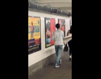 Collab winy - Guy holds woman clothes while walking