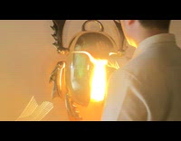 Man lights up Chinese Art Lighting Hallumination