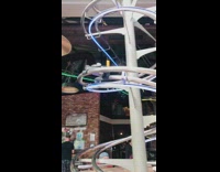 Food metal pot wheels blue white rollercoaster 