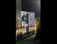 Submitter shows huge crack on ordering system screen 