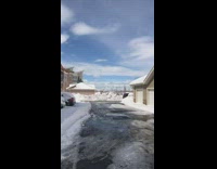 Collab DailyDoseOfInternet - Snowy mountains of Colorado road snow plowed