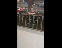 ClipsIG - Toddler Eat Ice Cream inside Display Cupboard