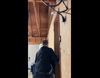 Man pranked and scared by Halloween animatronic