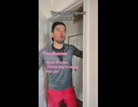 Guy acts as different types of hungover people