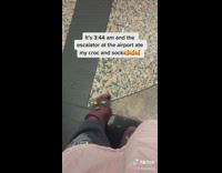 Collab ClipsIG - Aftermath of crocs getting stuck in escalator