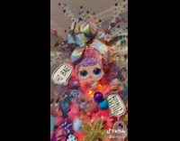 Pink LOL surprise themed christmas tree 