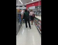 Two people fight at walgreens kid cries 