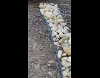 Mulch levitates floats above ground wood chips 